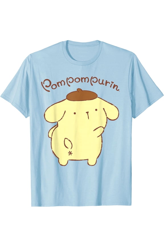 Pompompurin Logo Cute DTG Print Unisex T-Shirt