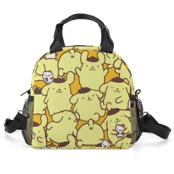 Pompompurin Lunch Bag, Insulated Lunch Bag for Women Men Lunch Box Container Bag Reusable Lunch Tote Bag for Office, Work, Beach, Travel, Picnic
