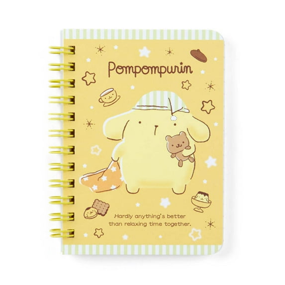 Pompompurin Mini Notebook Ruled B7 Sanrio Japan