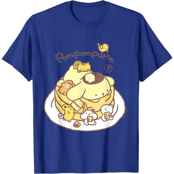 Pompompurin Pancake Friends DTG Print Unisex T-Shirt