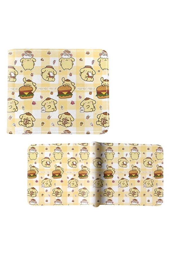 Pompompurin Pattern - Hello Kitty 4x5" Bi-Fold Wallet