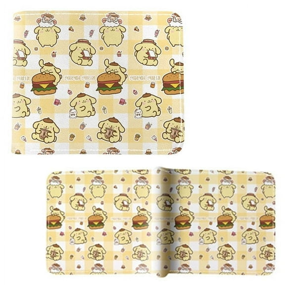 Pompompurin Pattern - Hello Kitty 4x5" Bi-Fold Wallet