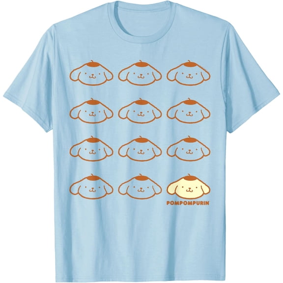 Pompompurin Real One DTG Print Unisex T-Shirt,Light Blue Color,Size YS