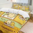 Pompompurin Soft 3Piece Bedding Set (1 Duvet Cover + 2 Pillow Shams