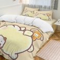 Pompompurin Soft 3Piece Bedding Set (1 Duvet Cover + 2 Pillow Shams