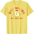 thumbnail image 1 of Pompompurin Stay Golden DTG Print Unisex T-Shirt,Cornsilk Color,Size 2XL, 1 of 5