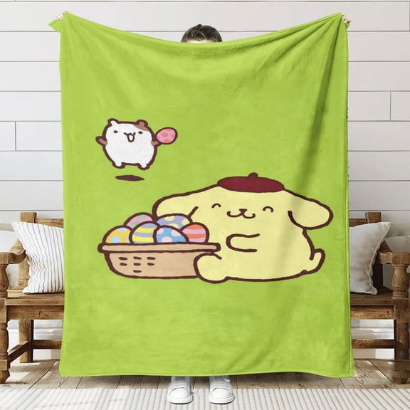 Pompompurin Throw Blanket Gifts for Fans Lover Girls Boys Women Present Hoodie Him Bed 30"x40"