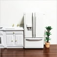 thumbnail image 1 of Pompotops 1:12 Mini Doll House Simulation Refrigerator Model White Silver Gray, 1 of 4