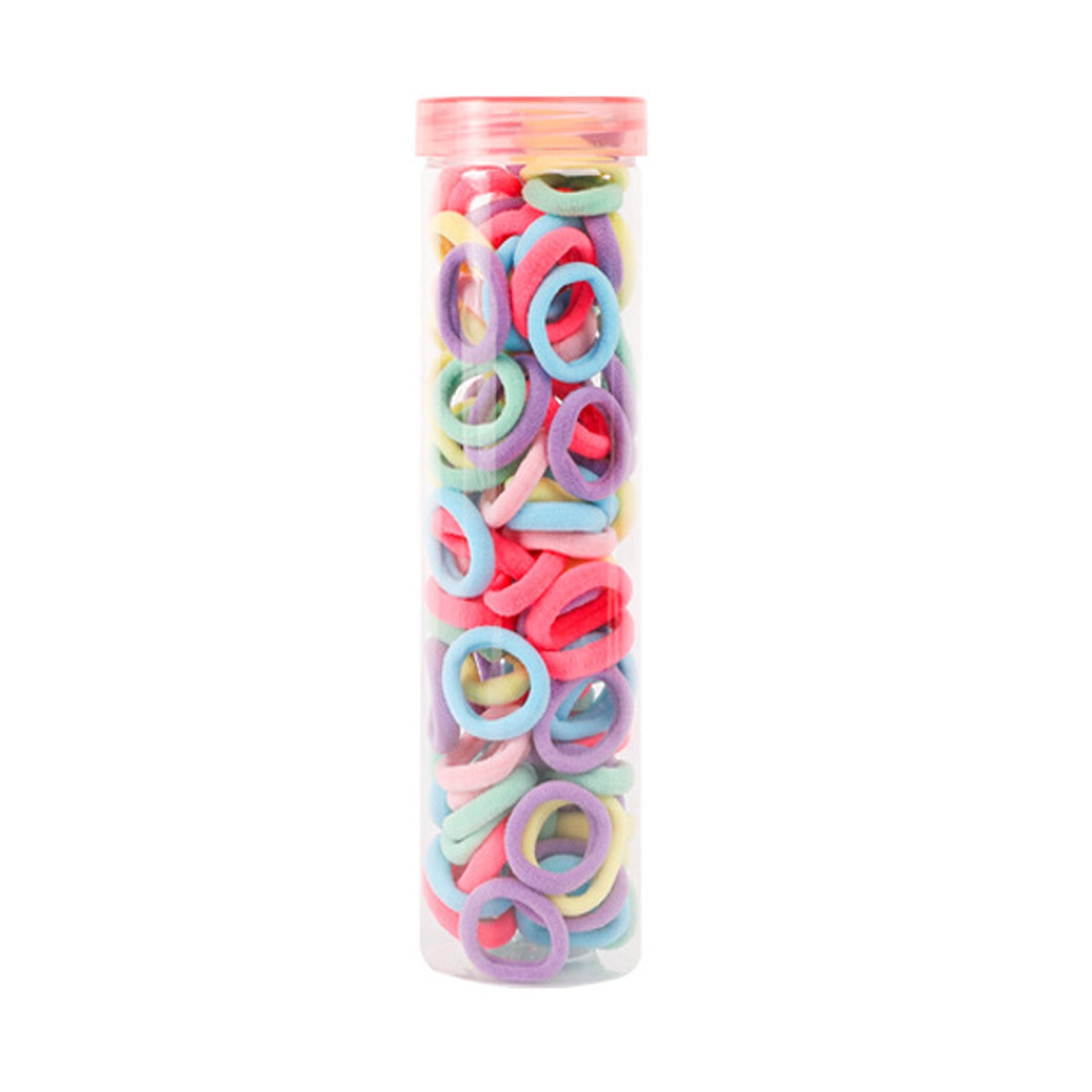 Pompotops 100 PCS Mini Small Rubber Bands for Kid Baby Soft Elastic