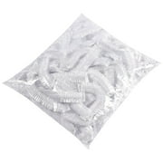 Pompotops 100 Pcs Disposable Cling Film Cover Stretchable Plastic Wrap Household Leftovers Fresh-keeping Cover Kitchen Food Grade Disposable Cling Film Fresh-keeping Bags (Stretch length 35cm)