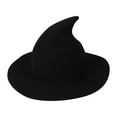 thumbnail image 1 of Pompotops 11.81*7.87 Inch Halloween Witch Hat With Pointed Top Party Funny Knitted Wool Hat, Cosplay Costume Accessory and Daily, 1 of 4