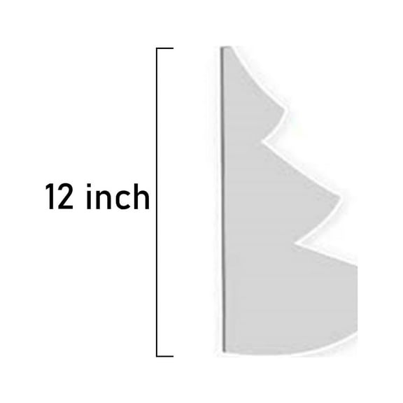 Pompotops 12 Inches Christmas Tree Quilting Templates Set, Hand Sewing Patchwork Ruler Christmas Tree Shape DIY Gifts Art Crafts