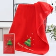 thumbnail image 1 of Pompotops 13.77x29.52in Christmas Santa Claus Hand Bath Towel, Soft Holidy Embroidered Gift Towels Washcloth Absorption Comfortable Xmas Kitchen Cotton Absorbent Christmas For Dish Cloths Face, 1 of 6