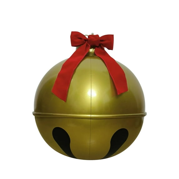 Pompotops 17.71 Inch Outdoor Christmas Inflatables Decorations Ball Christmas Decorations Outdoor Christmas Inflatable Ball Toys Crafts Decorations for Xmas Garden Yard Lawn Tree