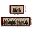 thumbnail image 1 of Pompotops 2 PCS Christmas Kitchen Mats for Floor, Christmas Kitchen Rugs, Non-Slip Christmas Tree Printed Kitchen Mats Area Rugs Xmas Door Mat, Home Holiday Decor, 1 of 3