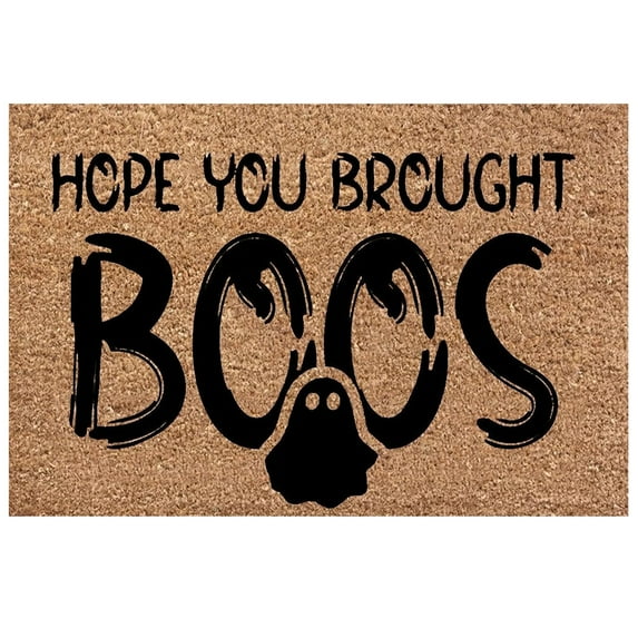 Pompotops 2023 Clearance Halloween Front Door Mat Rug, Stay Spooky Halloween Home Decorations, Non-Slip Skull Welcome For Front Door, Indoor Outdoor Fall Rug For Home Kitchen Floor Halloween Dec