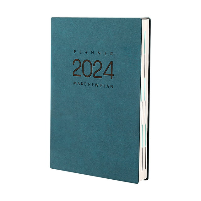 Pompotops 2024 Daily Planner Agenda Book 2024, One Page Per Day, 365