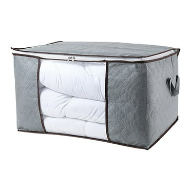 Pompotops 2024 Home Savings! 90L Large Storage Bags, 1 Pack Clothes Storage Bins Foldable Closet Organizer Storage Containers With Durable Handles Thick Fabric For Clothing, Blanket, Comfor
