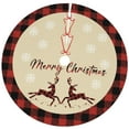 thumbnail image 1 of Pompotops 35.4 Inches Christmas Tree Skirt, American Santa Claus Christmas Holiday Xmas Tree Skirt For Christmas Decorations Skirt Xmas Holiday New Year Party Tree Mat Decor Indoor O, 1 of 6