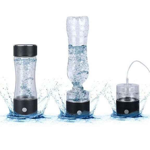 Pompotops 380ML Portable Hydrogen Water Cup High Concentration Hydrogen Water Cup Vegetarian Water Cup Electrolytic Hydrogen Health Cup Hydrogen Absorption