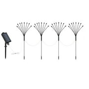 Pompotops 4 Pack Solar Garden Light, Outdoor Patio Decorative Solar Lights Split 8 Lights, Yard Patio Pathway Decoration