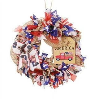 Pompotops United States Independence Day Simulation T Ulip Garland Door  Hanging Decoration 