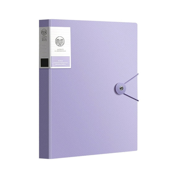 Pompotops Up to 50% off! 40 Page A4 Data Book, Music Score Folder, Certificate Collection Book, Test Paper Storage Book, Transparent Insert Folder, Purple