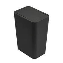 Pompotops Up to 50% off, Bathroom Trash Can With Lid, Small Garbage Can With Press Lid, Plastic Wastebasket With up Lid For Toilet, Office, Bedroom, Living Room, Gift