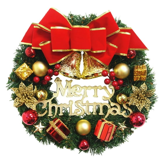 Vikakiooze Up to 50% Off! Christmas Wreath Hand Made Christmas Tree Cones Floral Front Door Rustic Wreath Holiday Festival Window Wall Wreath, Xmas Gift