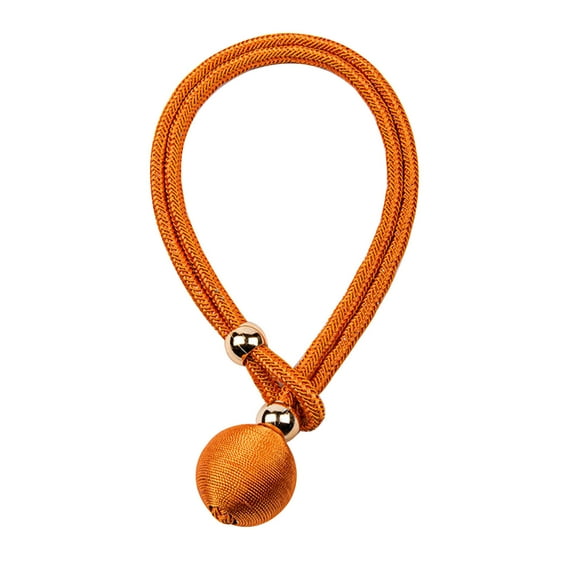 Vikakiooze Up to 50% Off! Curtain Tiebacks, Curtain Ties for Drapes, Adjustable Curtain Tie Backs, Modern Curtain Holdbacks for Thin Or Thick Home & Office Window Draperies 1Pc, Orange