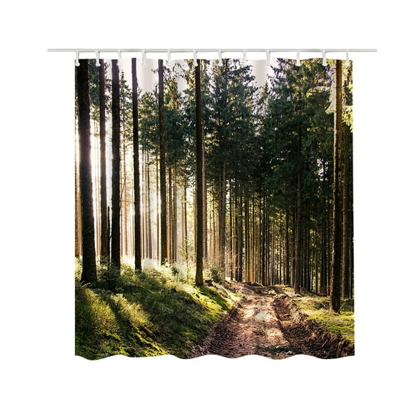 Pompotops 59*70Inches Large Printed Shower Curtain Polyester And Mildew-proof Bathroom And Mildew-proof Partition Curtain, Home