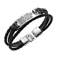 thumbnail image 1 of Pompotops 8.26 Inch Son Bracelet From Mom, Steel & Silicone Bracelets Inspirational Bracelet, Perfect courage and inspirational gift bracelets for you Son, 1 of 9