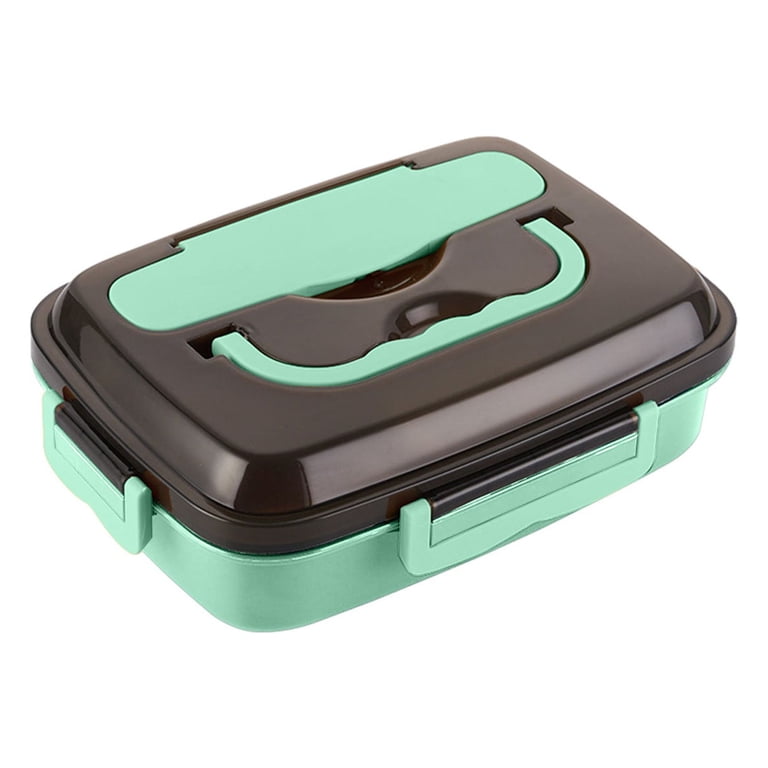 Bento Box Per Adulti 2200 Ml 3 Strati – Lunch Box Impilabile Ermetico, Blu, Lavabile In Lavastoviglie - 2