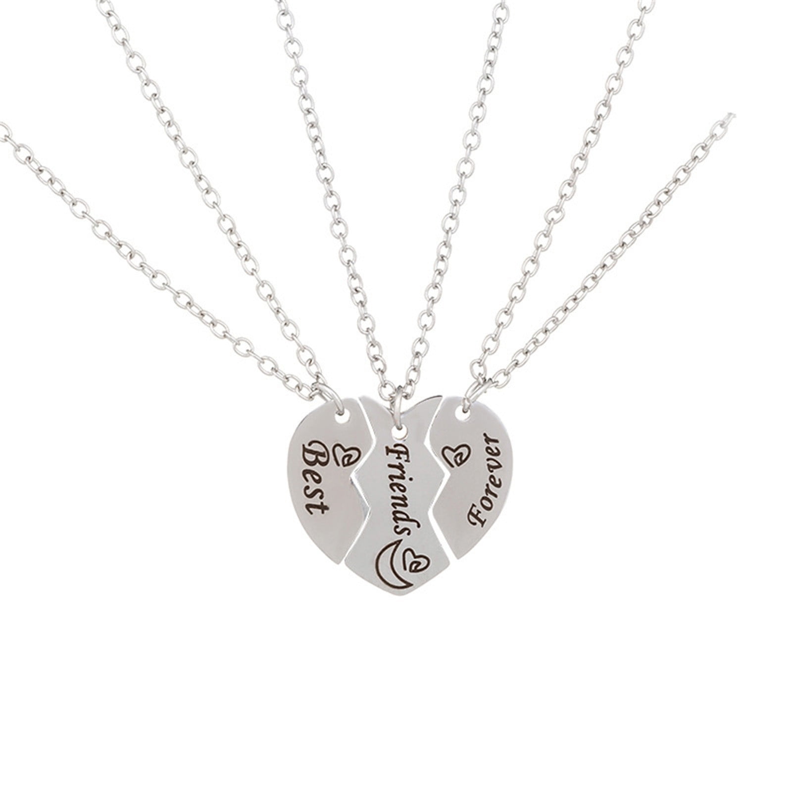 Pompotops Love Heart Pendant Necklace To my Daughter Stainless