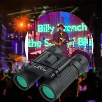 Pompotops Black 8X21 Zoom Binoculars, High Definition Low- Night Vision Travel Folding Telescope,Travel Folding Telescope ,For Watching Outdoor, Gift