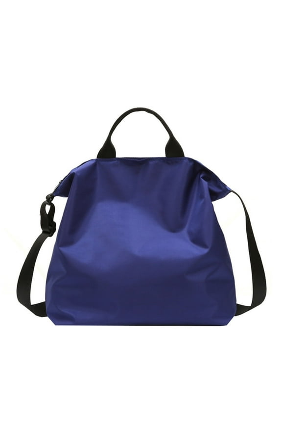 Blue Large Capacity Folding Travel Bag, Portable Lightweight Duffel Bag, Dry And Wet Separation Bag, Suitable For Weekend Night Sports Fitness