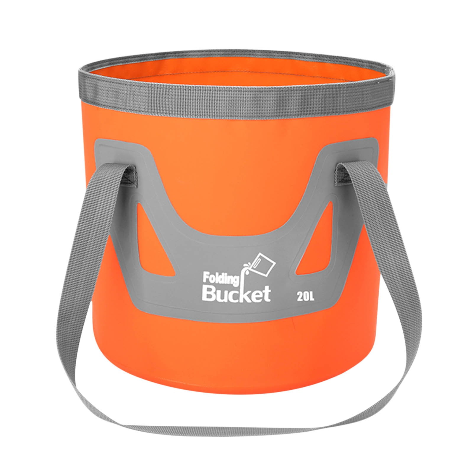 20L Portable Foldable Water Bucket | Collapsible Camping Fishing Container For Travel Hiking Car Washing Outdoor Activities - View #5