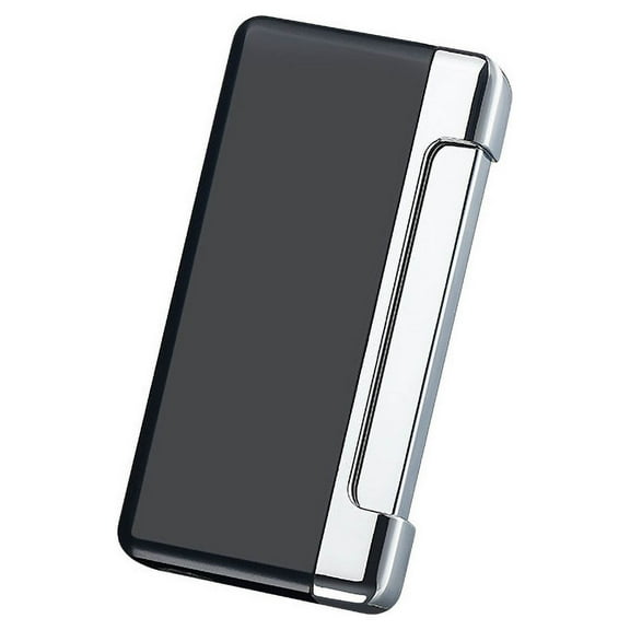 Pompotops Butane Torch Lighter, Direct Blue Flame Windproof Lighter Metal Blue Flame Windproof Refillable Lighter Torch Lighter Butane Refillable Adjustable Lighter Suitable, Black