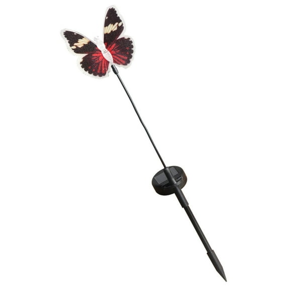 Pompotops Butterfly Solar Power LED Light Outdoor Garden Lawn Lamp Decor Fairy Light