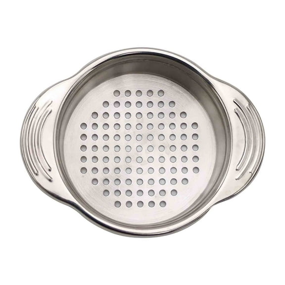 Pompotops Can Strainer - Tuna Strainer Household Stainless Steel Can Rack Double Ear Good Temperature Slag Insulation Filter Kitchen Tools