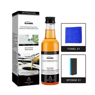  Grewdoe Car Glass Oil Film Stain Removal Cleaner,Oil Film  Remover for Glass,Car Glass Windshield Oil Film Cleaner,Oil Film Remover  for Car Window,Universal Car Glass Degreaser Remove Dirt (4pcs) : Automotive