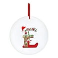 thumbnail image 1 of Vikakiooze Christmas 26 Letter Fawn Ornaments Red Christmas Tree Ornaments Letter Hanging Pendant Ornaments Alphabet Xmas Tree Decorations for Home, 1 of 4