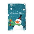 thumbnail image 1 of Pompotops Christmas Gift Bags Christmas Gift Bag Christmas Snowman Print Large Candy Bag Plush Christmas Gift Bag, Xmas Gift, 1 of 3