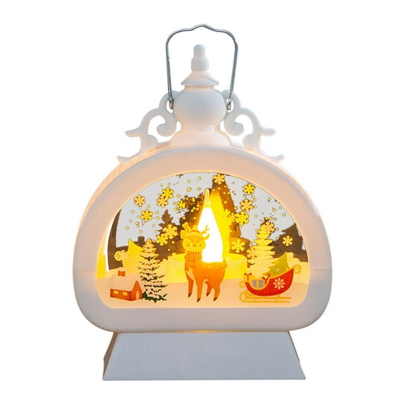 Pompotops Christmas Indoor Outdoor Tree Light Lantern Christmas Decorations, Children's Portable Lights, Christmas Eve Gifts, Desktop Decorations, Retro Wind Lights, Hanging Decorations