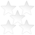 thumbnail image 1 of Pompotops Christmas Snowflake Star With Hole Blank Transparent Acrylic DIY Handwritten Holiday Decorations, 1 of 8