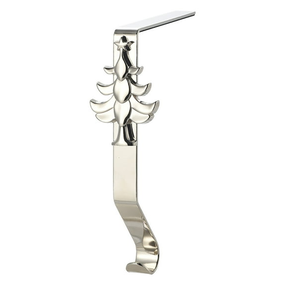 Pompotops Christmas Stocking Holders for Mantle, Metal Christmas Stocking Holder Hooks Fireplace Hanger With Non-Skid Design for Christmas Party Decoration