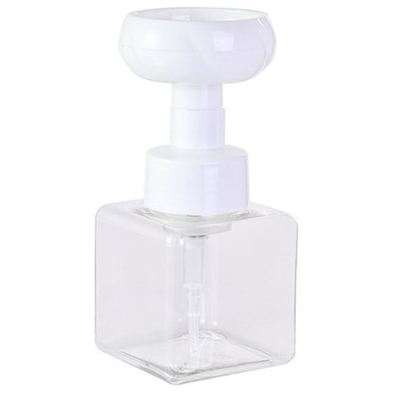 Vikakiooze Clear Home Storage Organizer, Flower Foam Pump Bottles Soap Dispenser, Clear Plastic Empty Refillable Containers 2 Size Optional