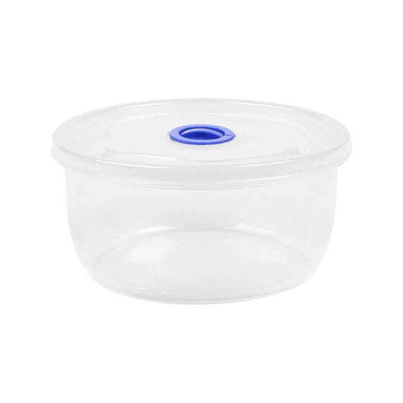 Pompotops Clear Plastic Round Box, Fruit Storage Containers for Fridge, Bento Box Can Be Refrigerated Microwave Oven Heated With Exhaust Hole