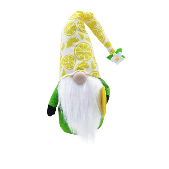 Pompotops Clearance 2 PCS Lemon Gnome Scandinavian Home House Farm Kitchen Decor Faceless Doll