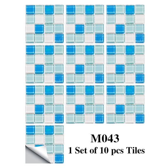Pompotops Clearance Sales 10pcs Home Decor Living Room Tile Set Strong Sticker Kitchen Wall Sticker
